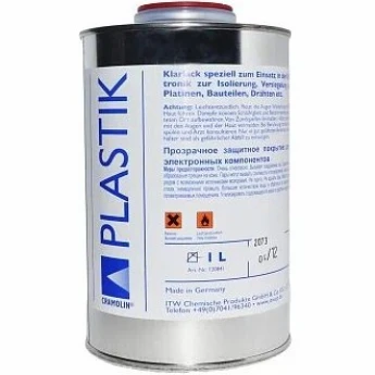 Защитное акриловое покрытие для печатных плат CRAMOLIN Plastik, прозрачное, 1 л 50M000030