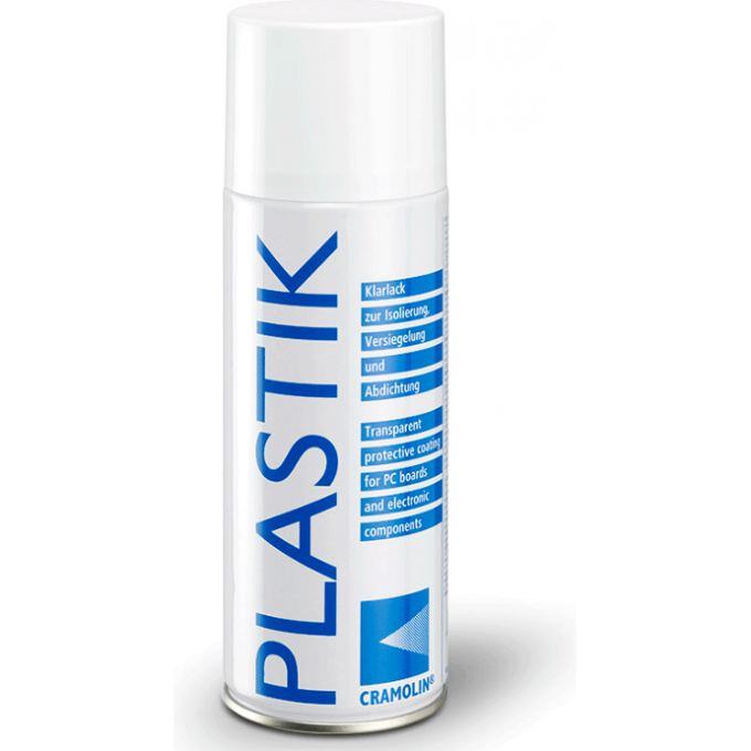 Акриловое защитное покрытие CRAMOLIN Plastik для печатных плат, прозрачное, 400 мл 50M000032